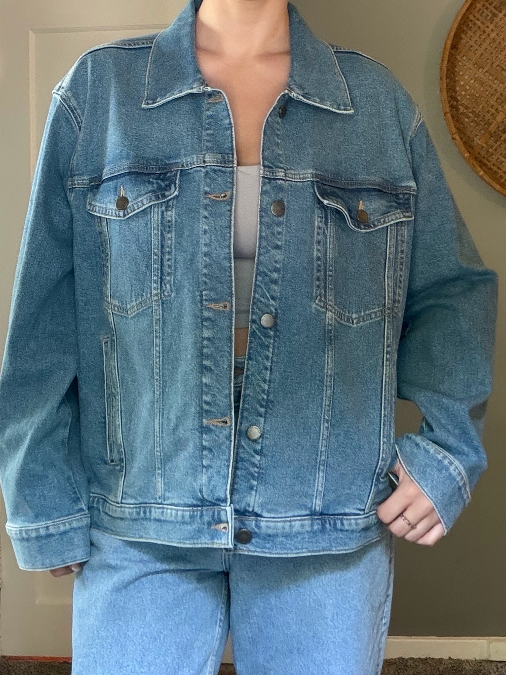 Eddie Bauer Blue Classic Denim Jacket
